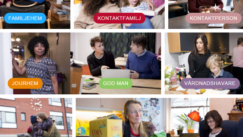 Bilder på individer som som utför frivilliga uppdrag, så som familjehem, kontaktperson eller god man