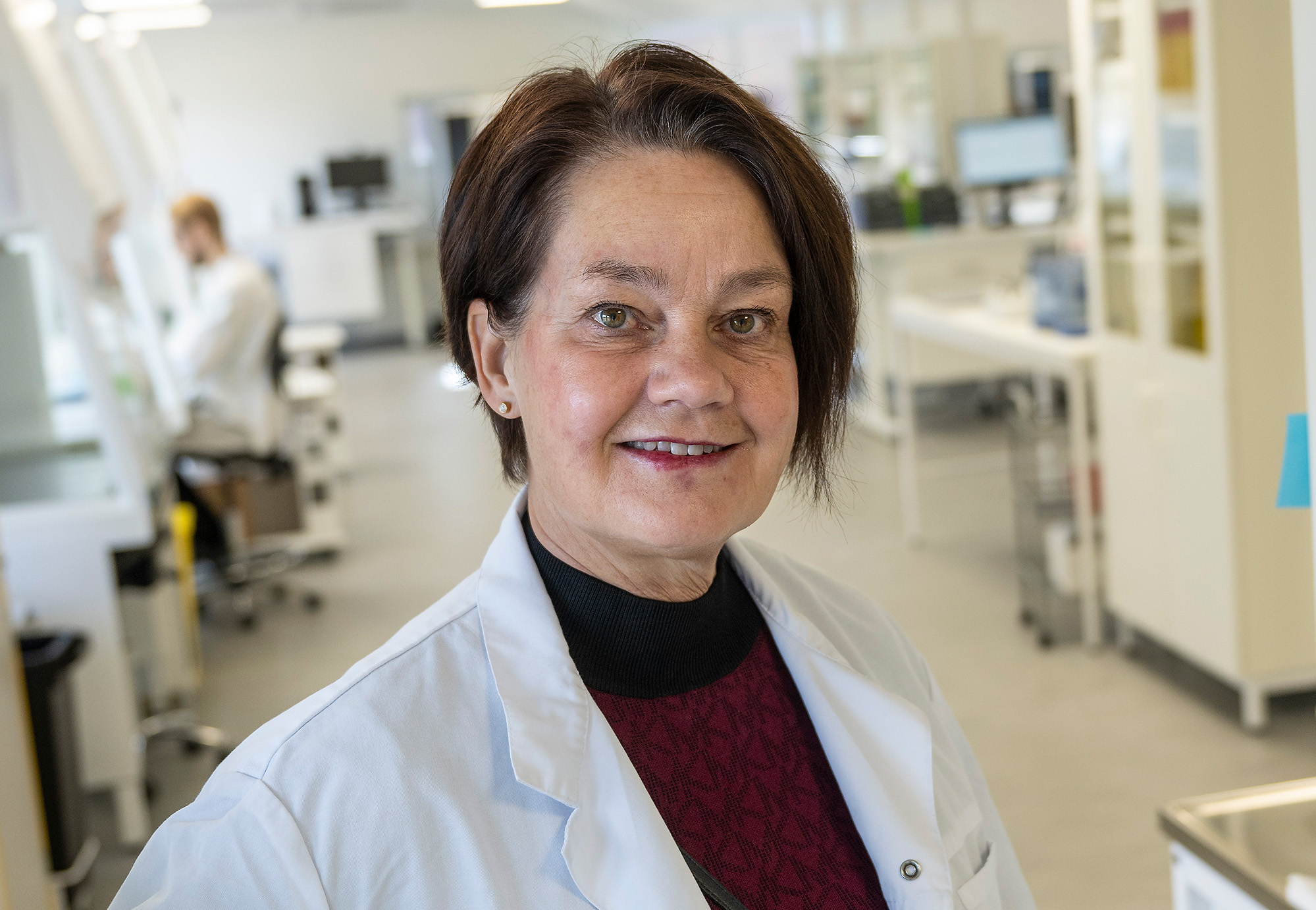 Anne Kihlgren i labbmiljö