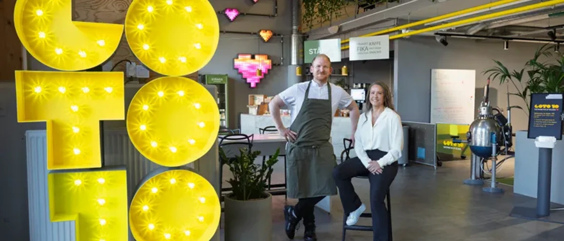 Jonas Gustafsson och Camilla Samuelsson i Goto10