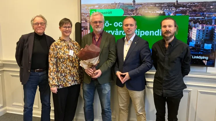 Stipendiater på pressträff