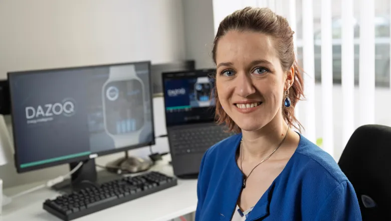 Eva Vollmer på sitt kontor