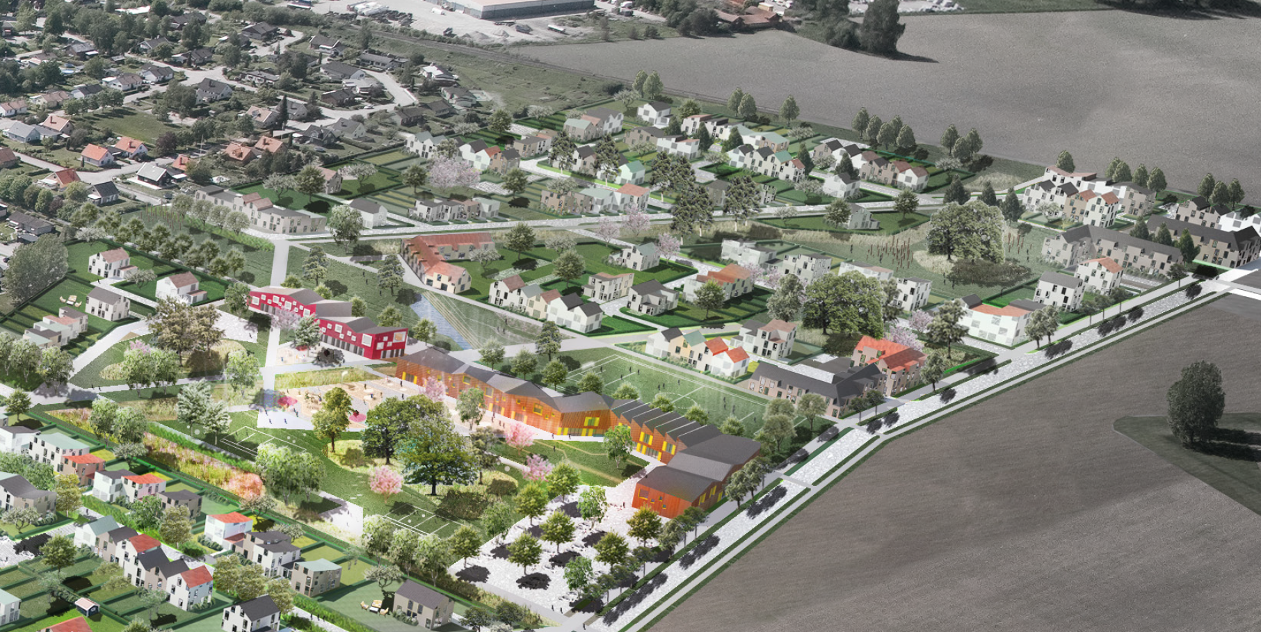 Illustration över området och vart tilldelningen ligger i Vikingstad